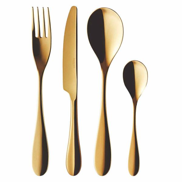 Набор столовых прибров 24 предмета, ONDE PVD GOLD, DEGRENNE, арт.239463