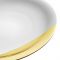 Тарелка обеденная Д 32 см.,  белая с золотым краем SD ONE, DEGRENNE, арт.:242547