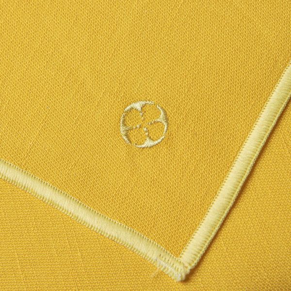 Скатерть прямоугольная горчичная, DEGRENNE,  180 x 250 cм.,  NUANCES COTON & LIN  JAUNE TOURNESOL